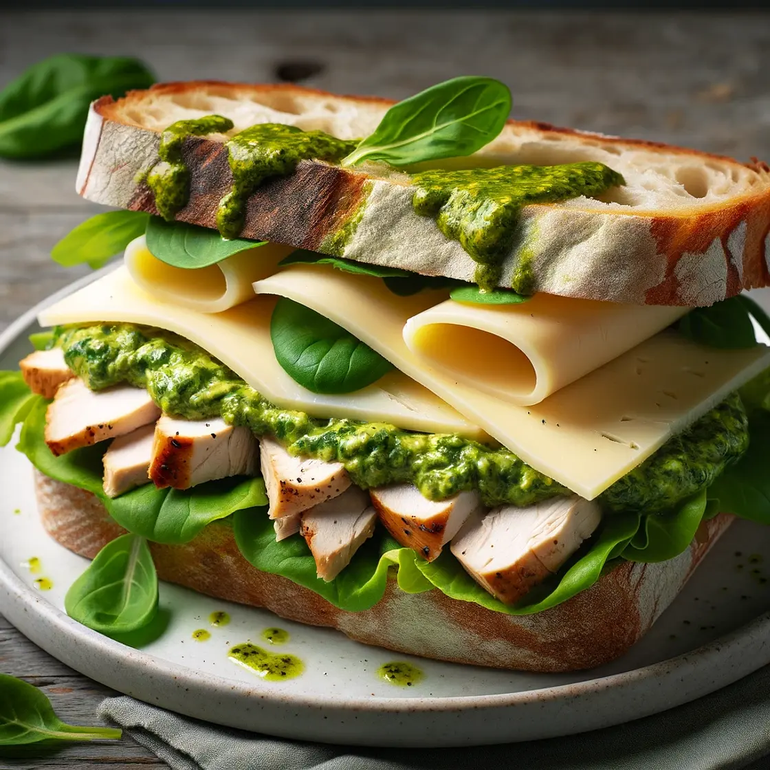 Sandwich à l'italienne pain brocolis