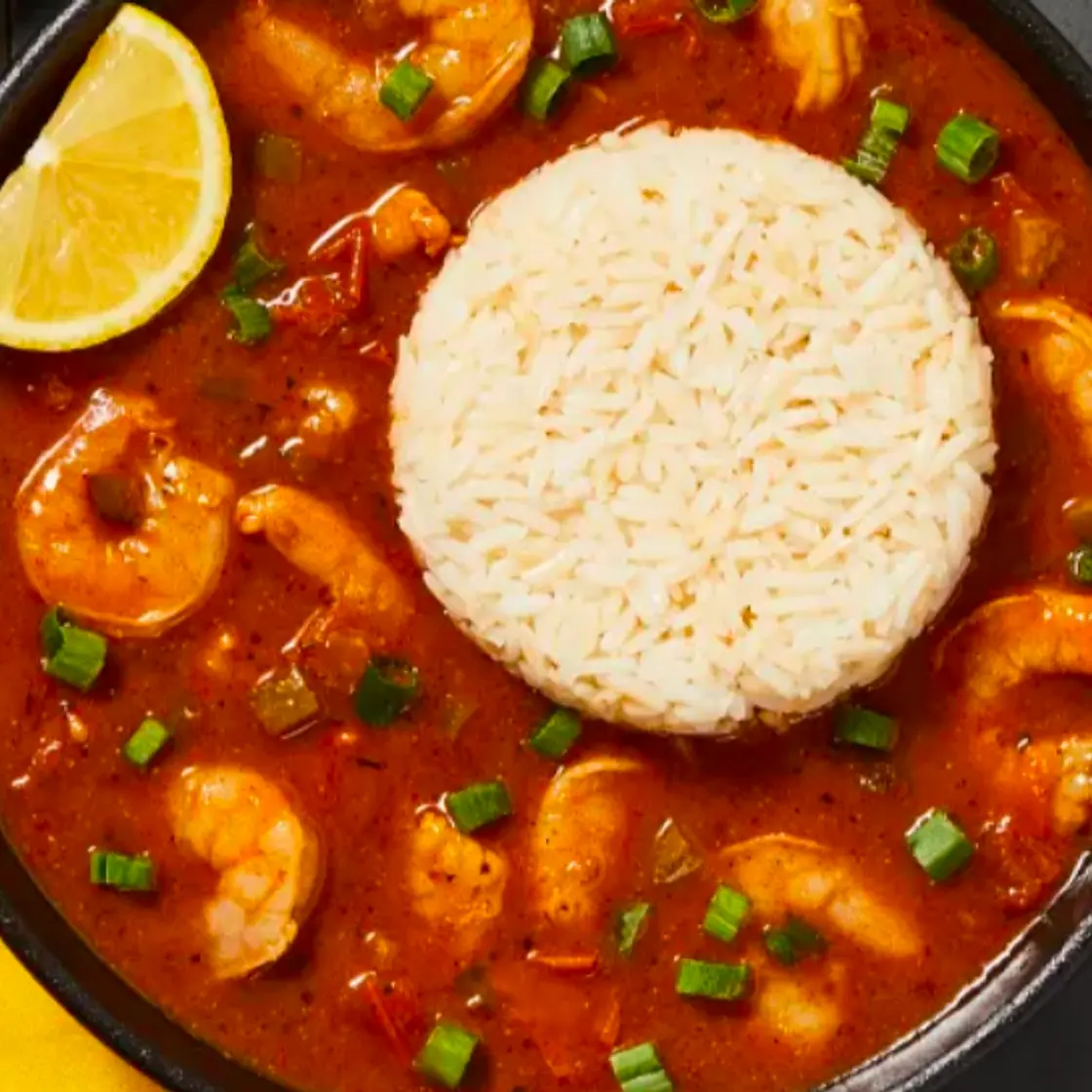 Louisiana-Style Shrimp Étoufée (Meal w/ rice)