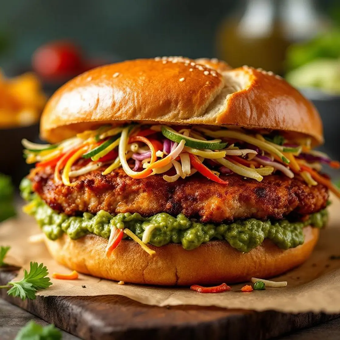 High-Protein Lechon Sandwich