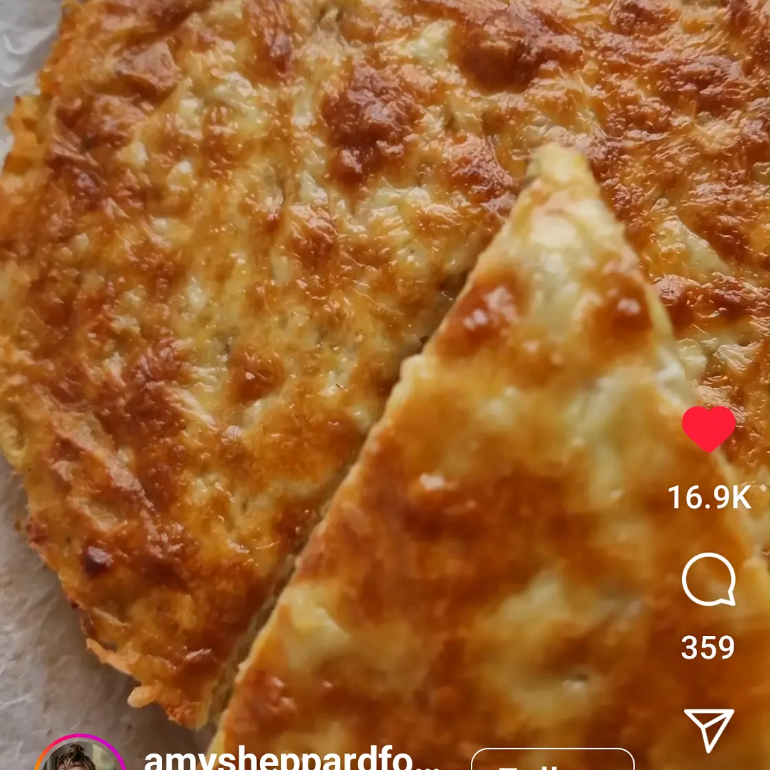 Cheesy lentil bake