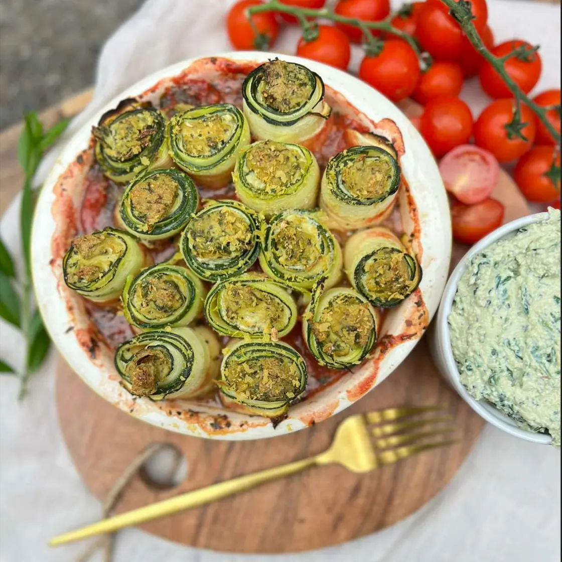 COURGETTE LASAGNE ROLLUPS