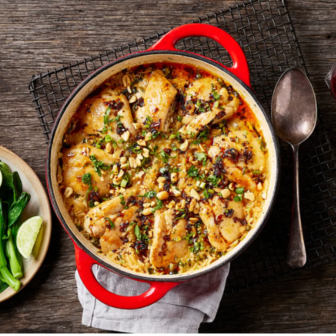 One-pot Sticky Coconut Chicken Rice