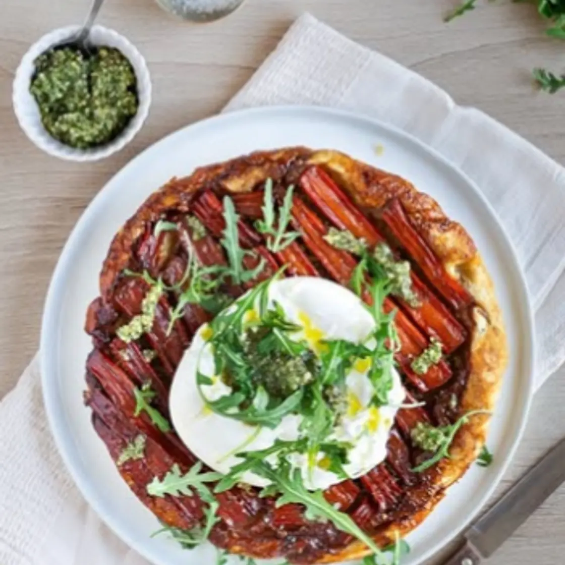 Tatin de carottes au miel et balsamique burrata
