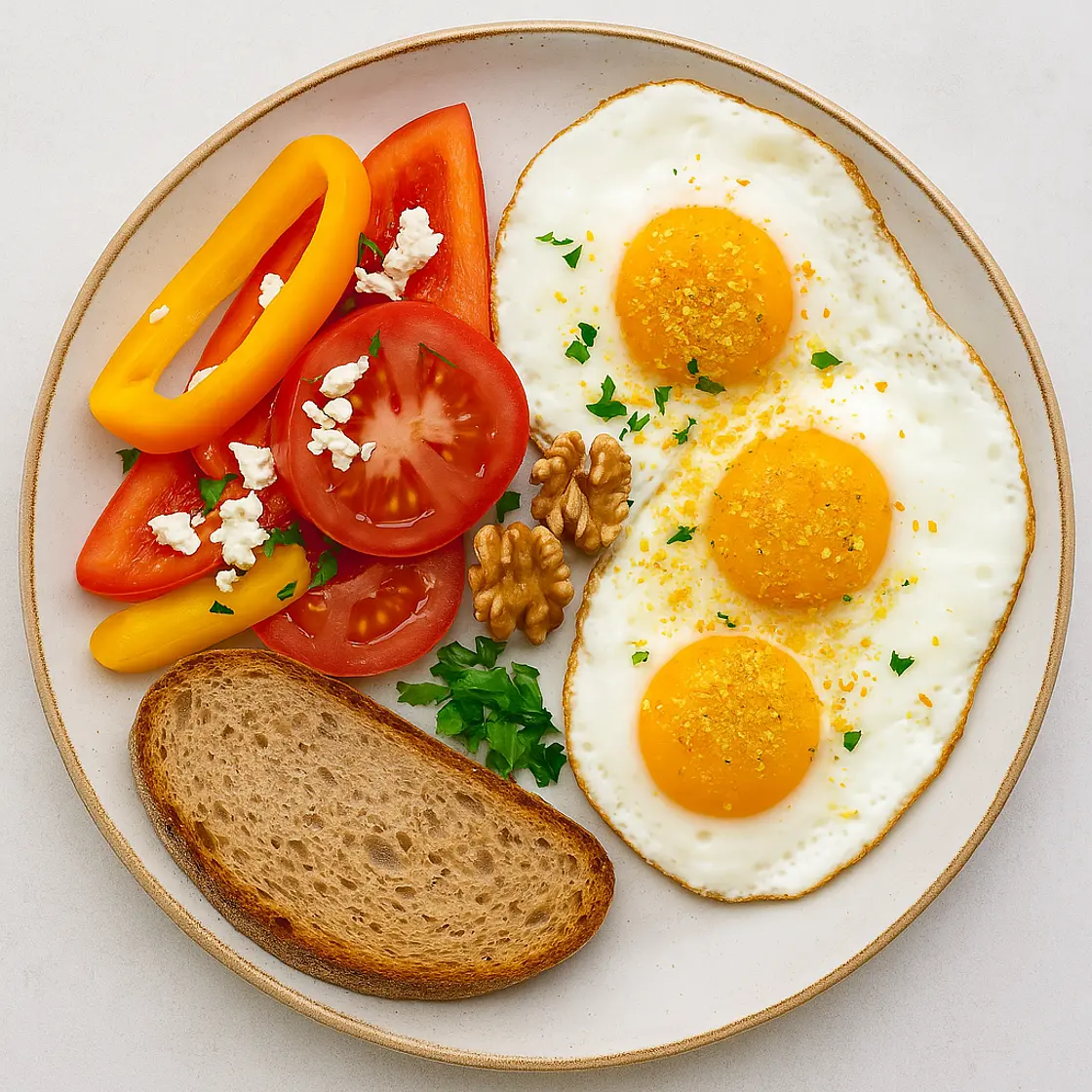 🍳 Eggs & Veggies Breakfast (High-Protein, Mediterranean-Style)