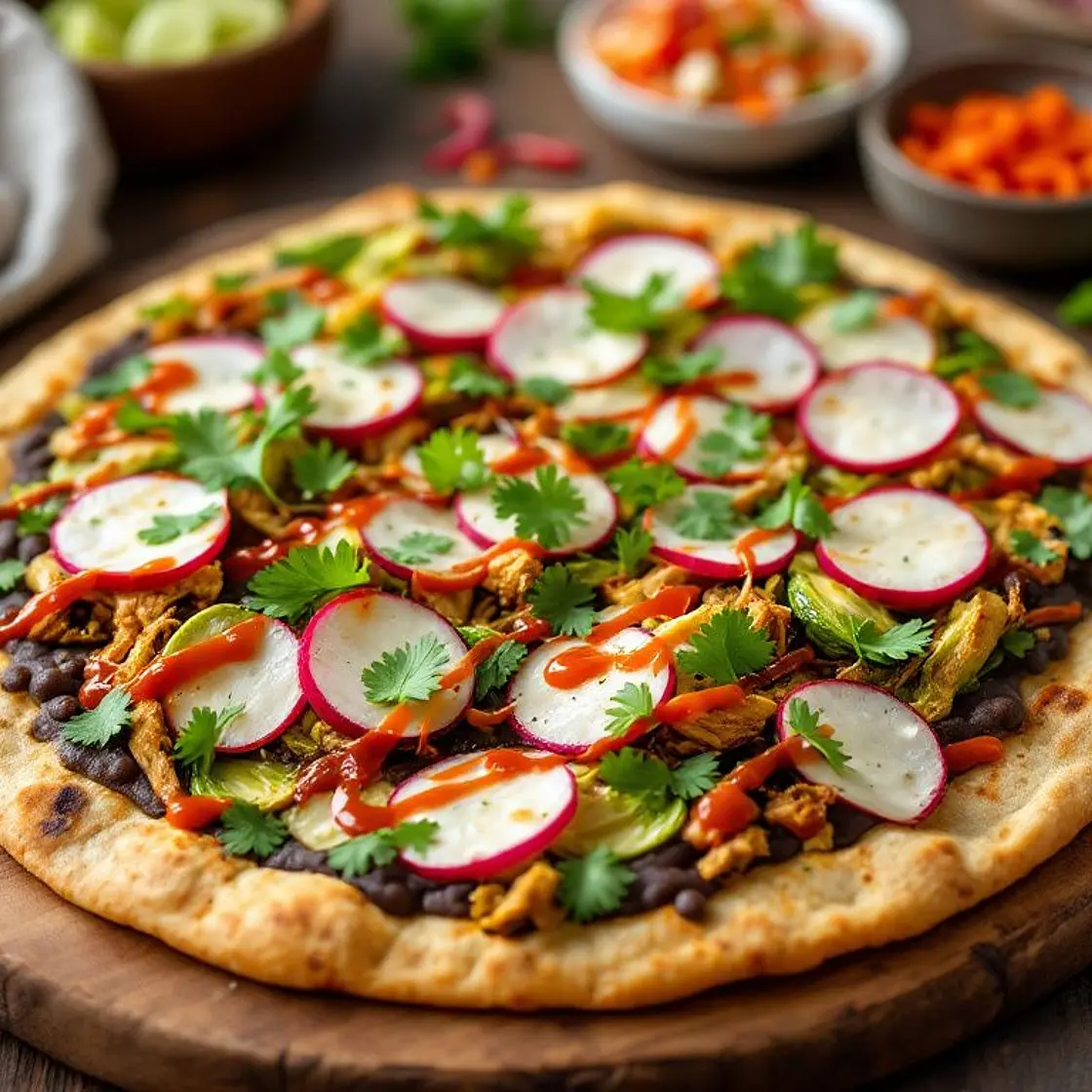 High-Protein Pizza "Tlayuda"