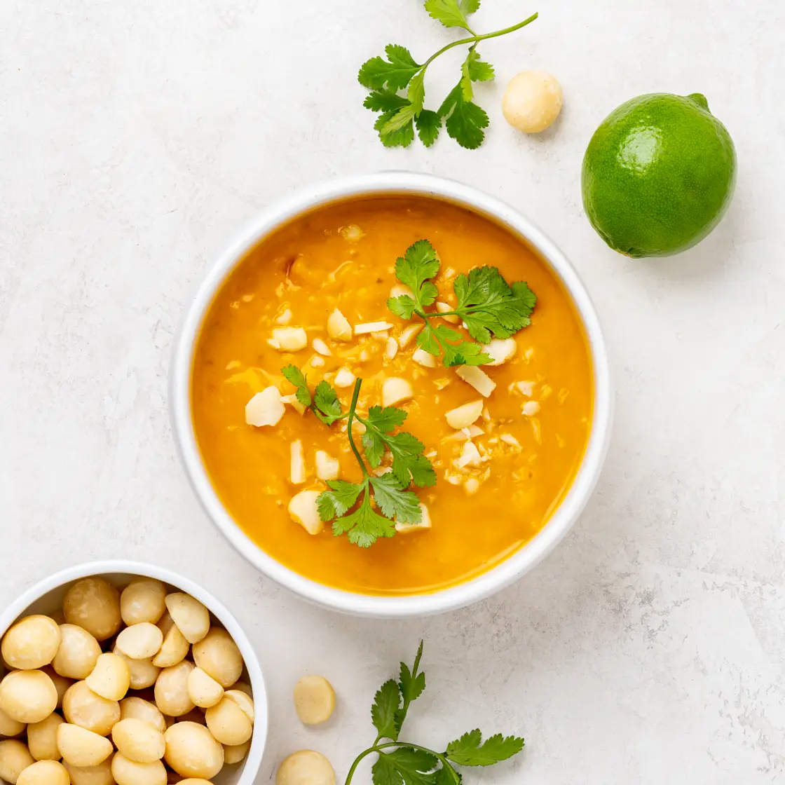 Turmeric roasted sweet potato soup