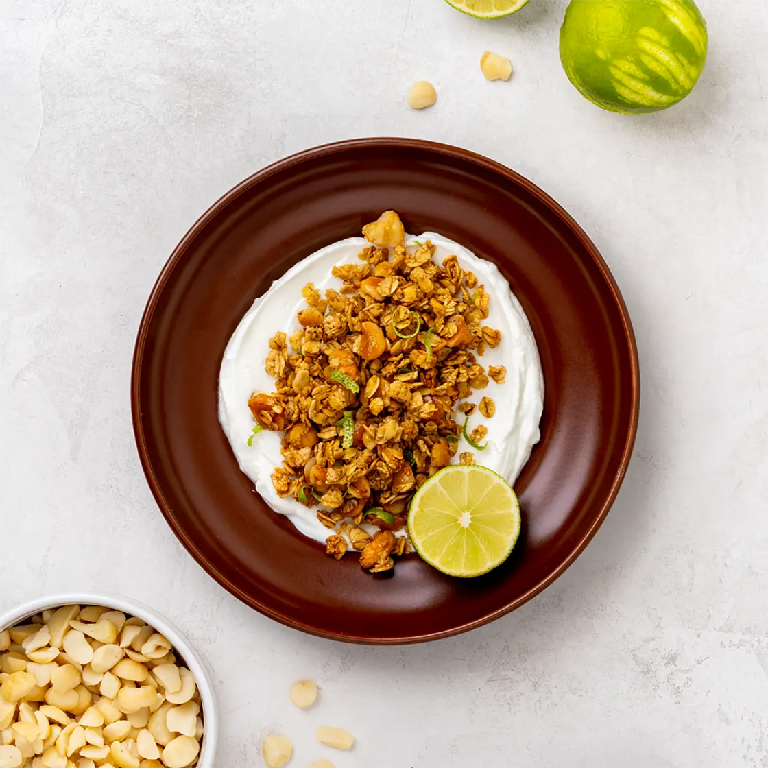 Lime, Coconut & Macadamia Granola