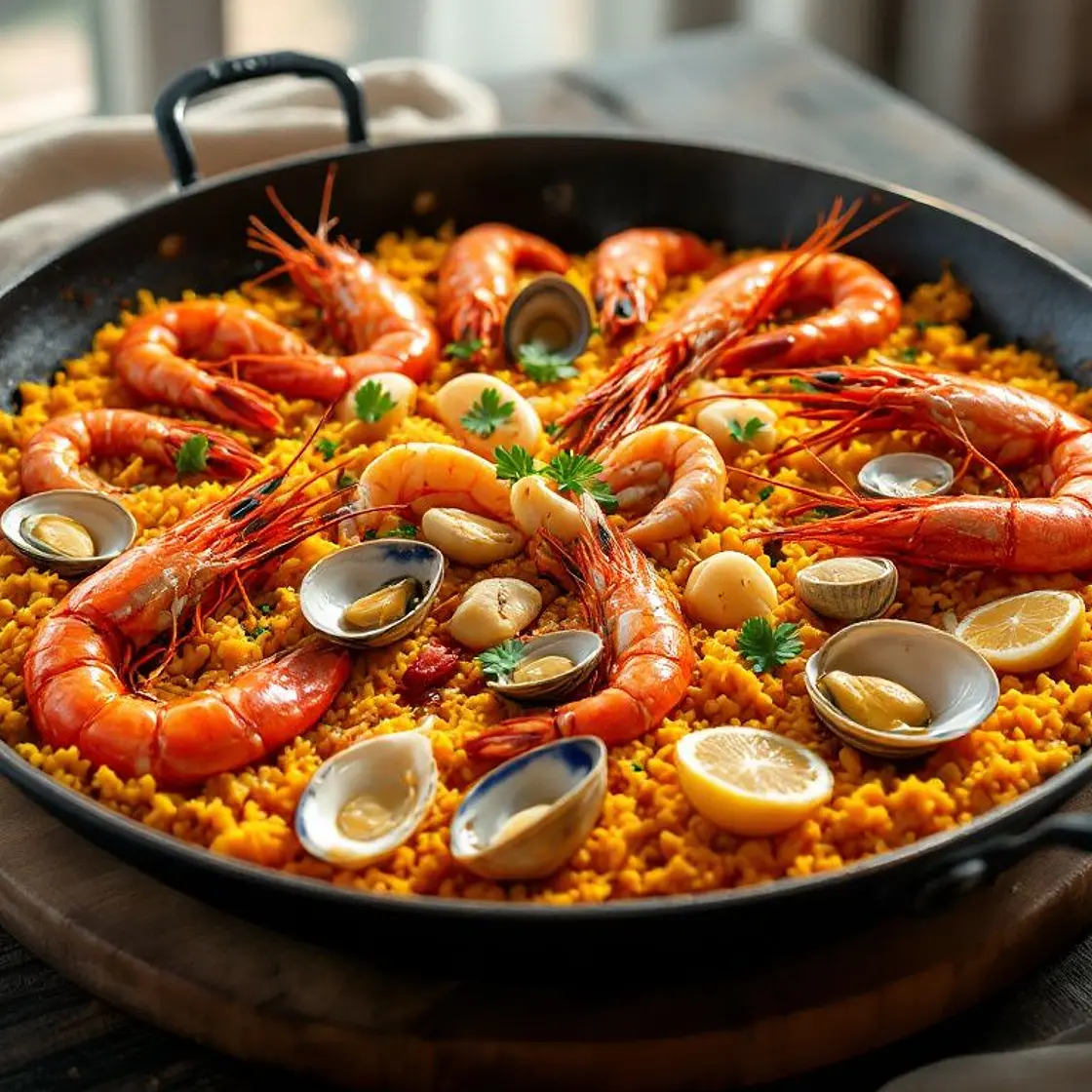 High-Protein Shellfish Paella