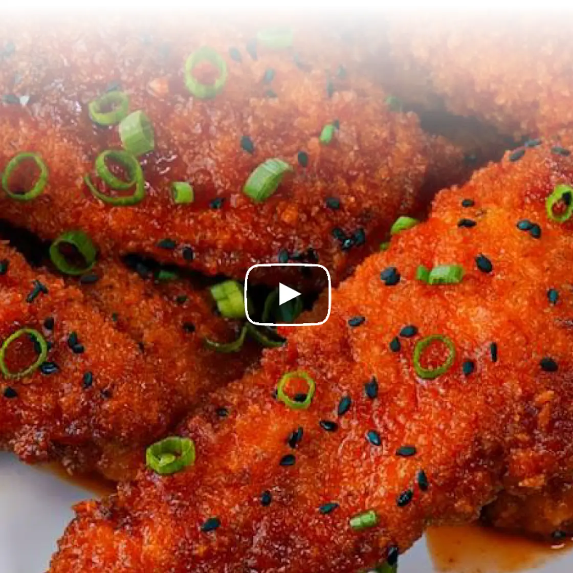 Sticky Honey Sriracha Chicken Tenders