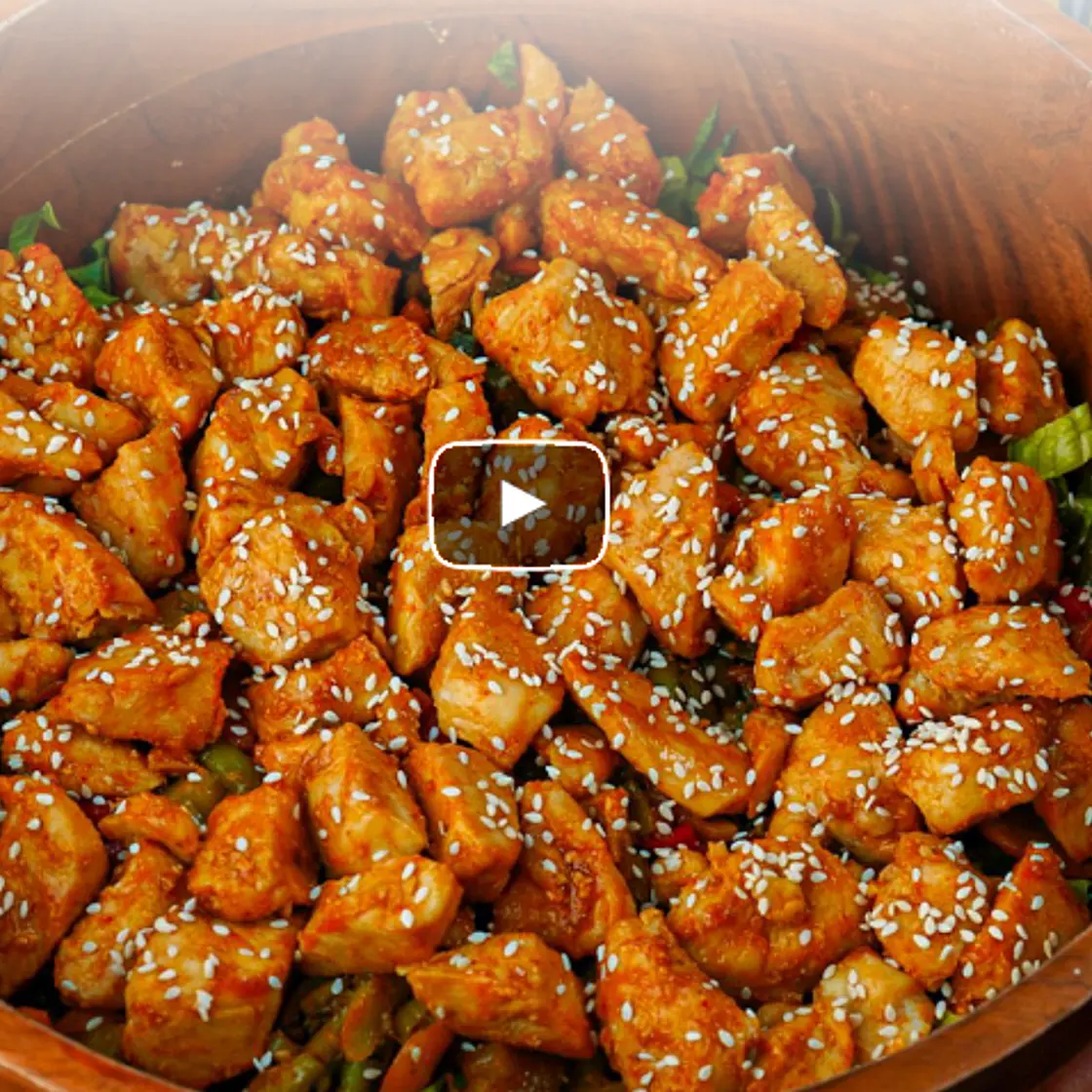 Sticky Honey Sriracha Stir Fry Salad