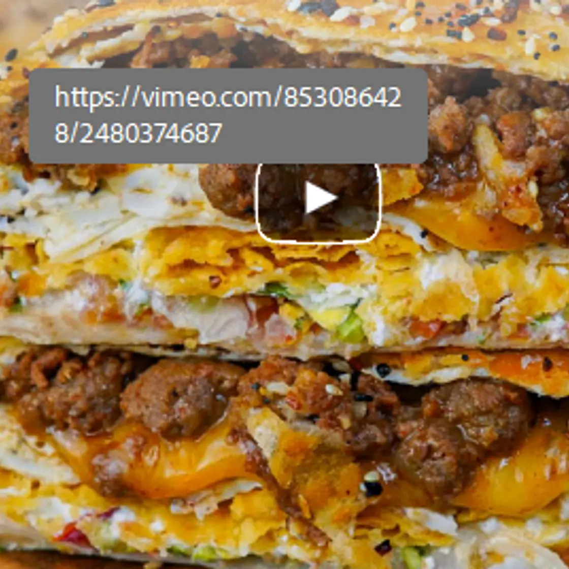 Sausage, Egg & Cheese Breakfast Crunch Wrap