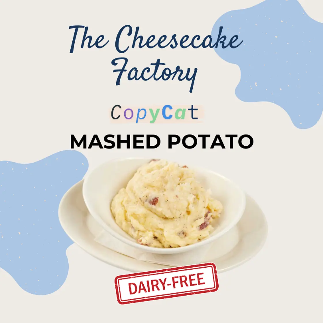 🥔 Dairy-Free Cheesecake Factory-Inspired Mashed Potatoes