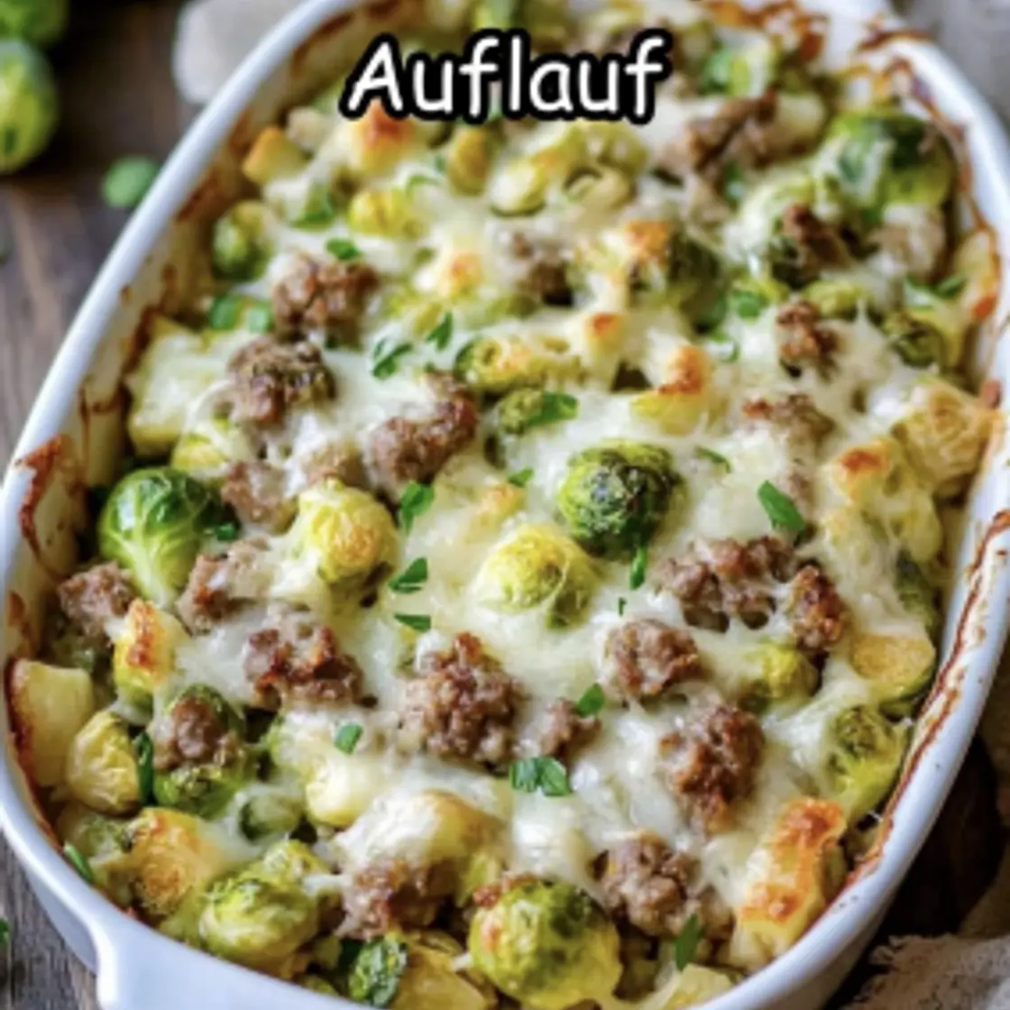 ✅Rosenkohl-Hackfleisch-Auflauf 🥦🥩🧀