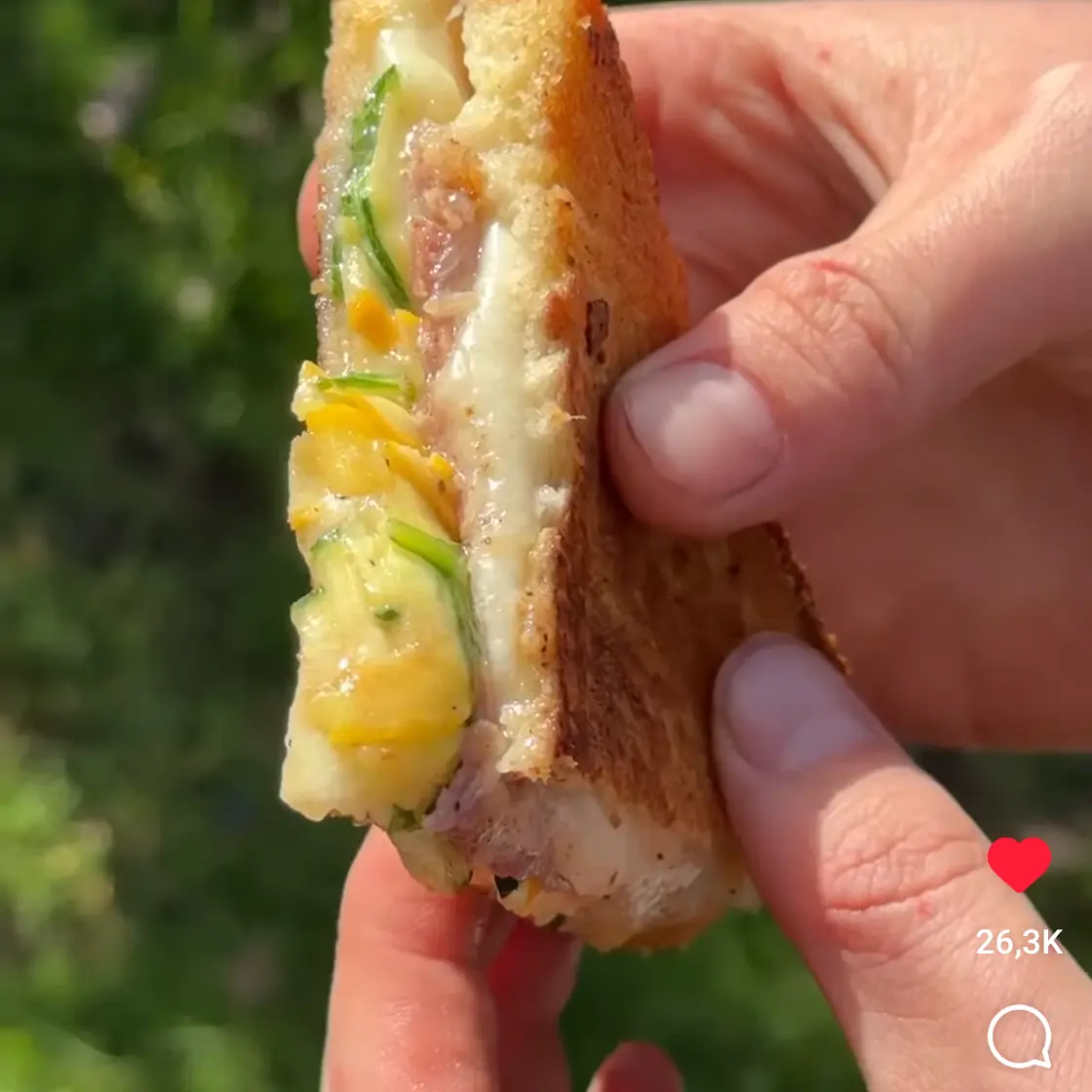 Zucchini und Mozzarella Sandwich by Julius Roberts