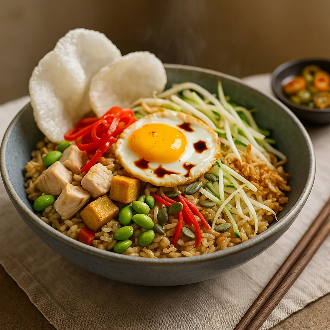 High-Protein Hainanese Chicken Fried Rice