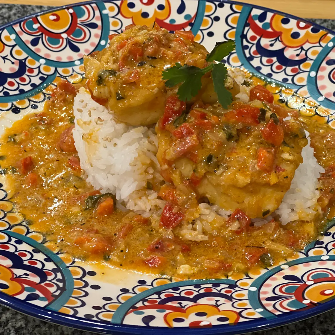 Brazilian Seafood Stew (Low Sodium, Diabetic Friendly, Low Carb, Gluten Free, Low Cholesterol)