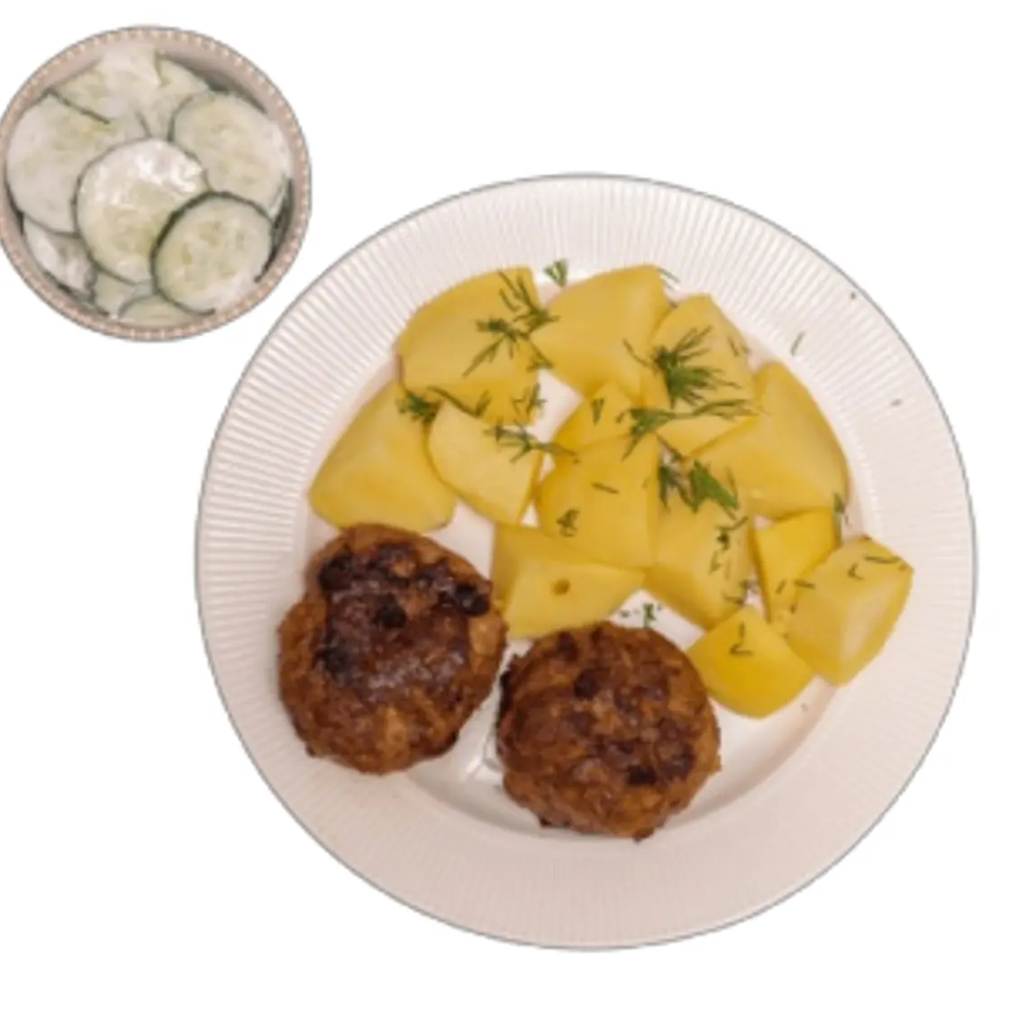 Kotlet drobiowy z ziemniakami 710/710