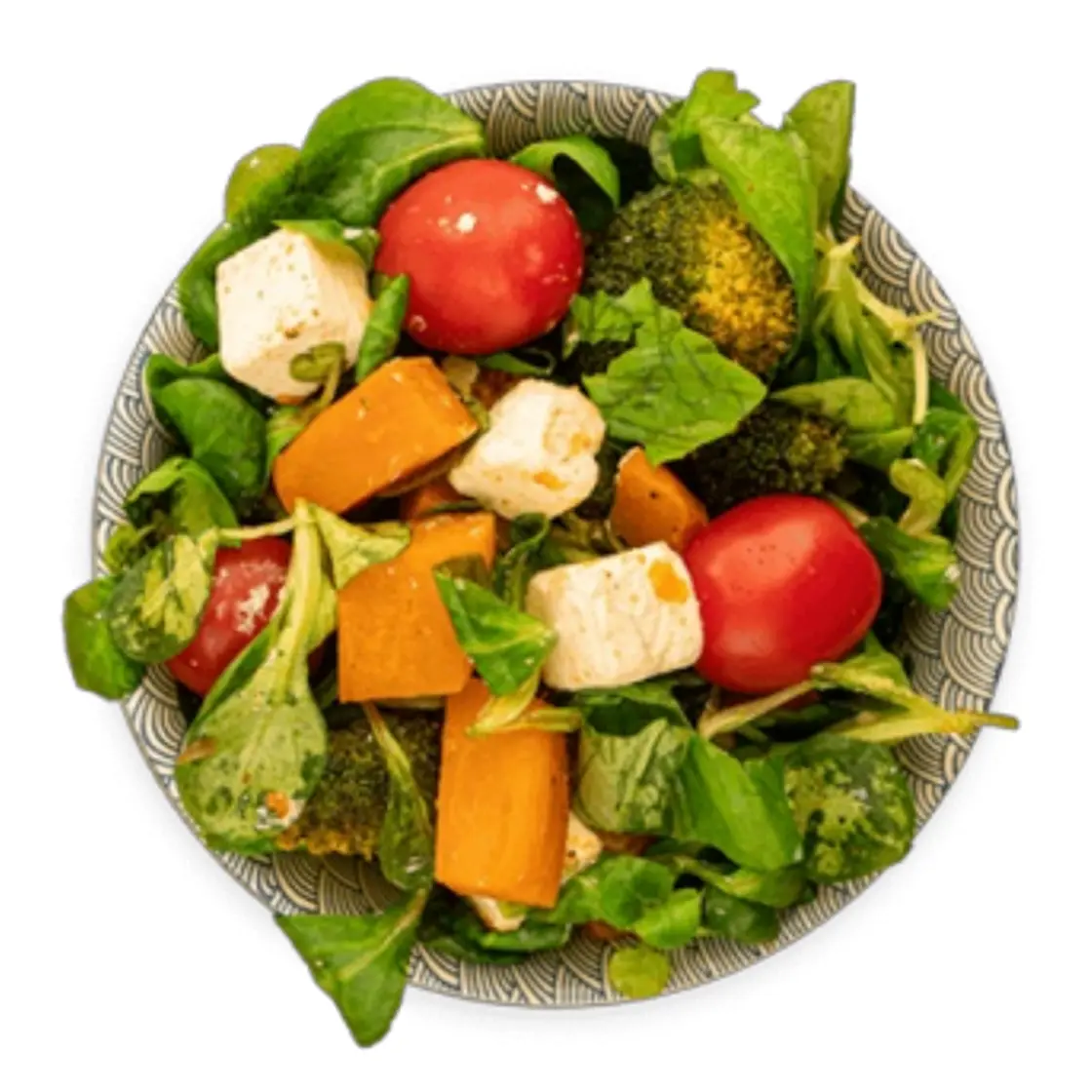 Sałatka z pieczonych batatów i fety 490/699