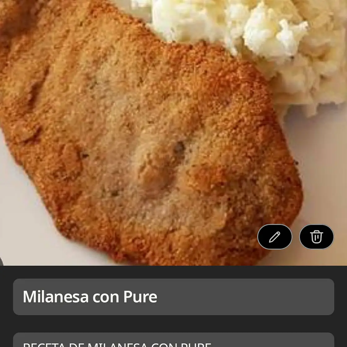 Milanesa con papas