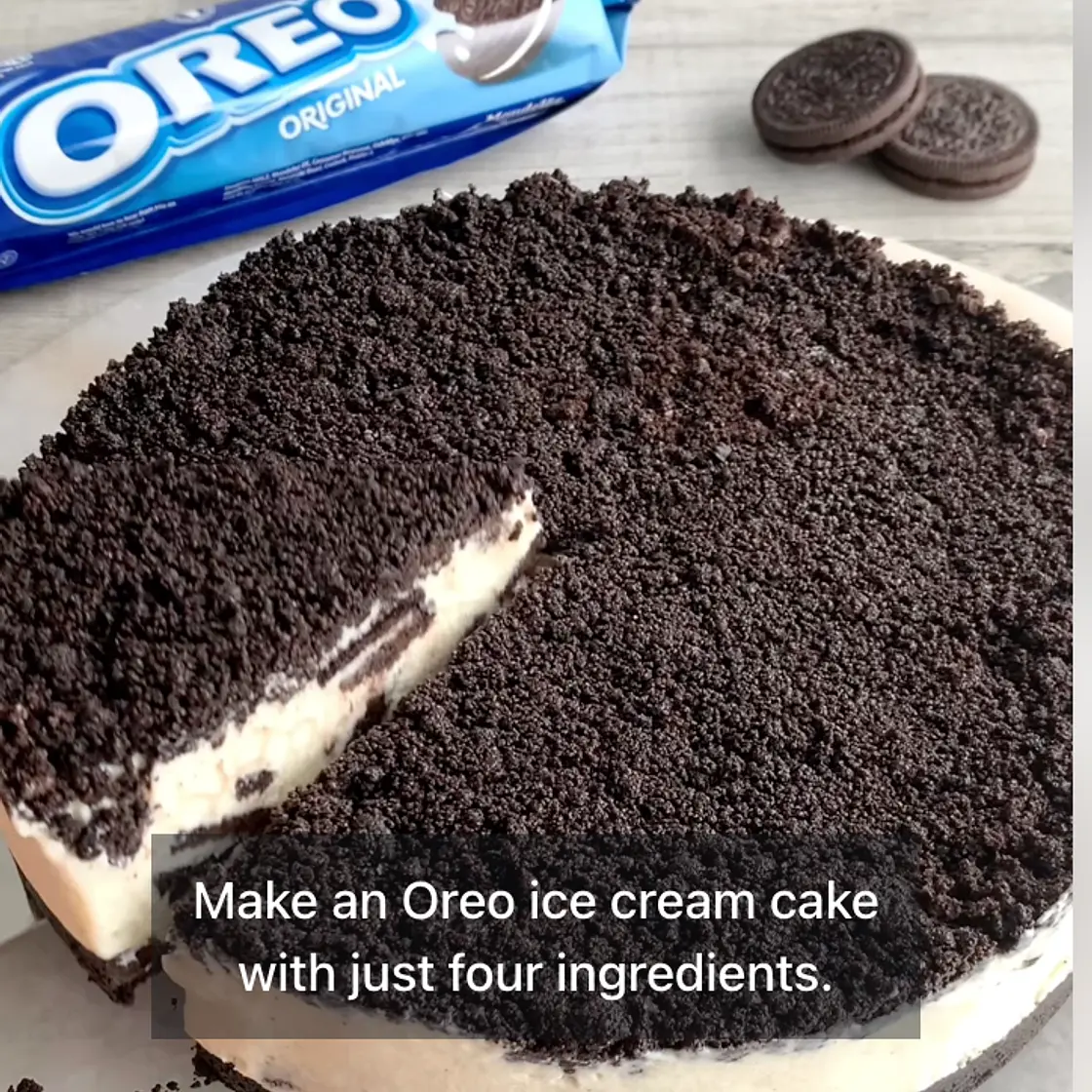 Oreo Ice Cream Cake 😍