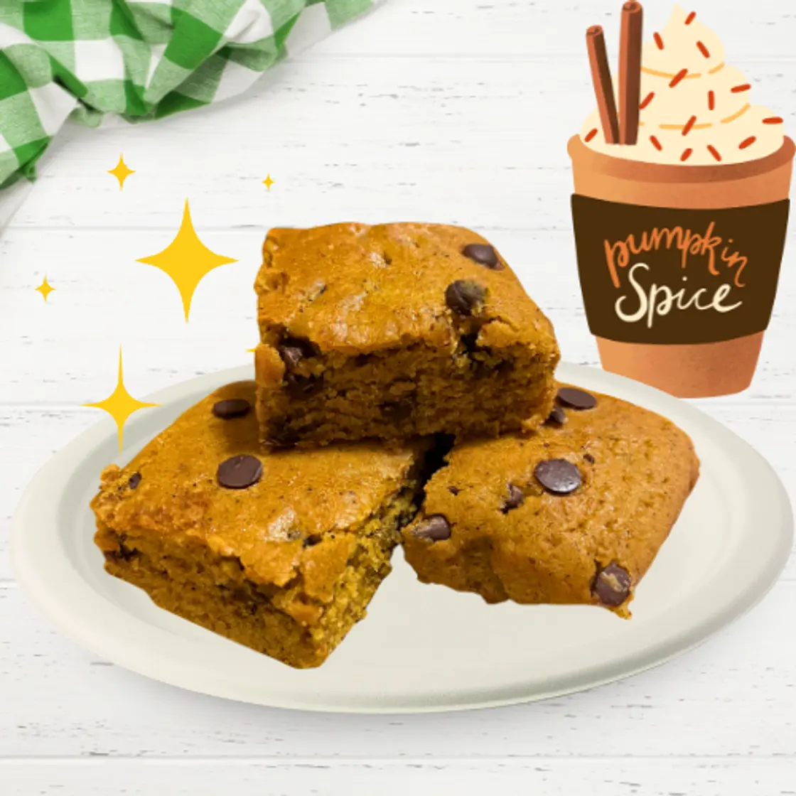 Pumpkin Spice Mocha Latte Blondies