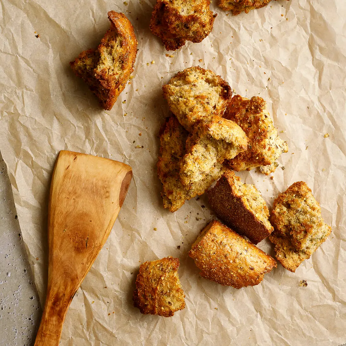 Homemade Air Fryer Croutons