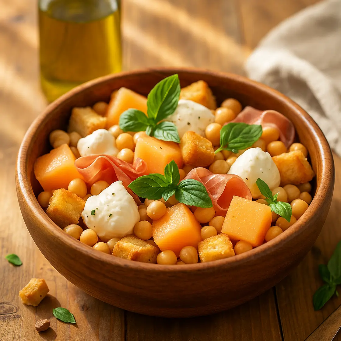 Salade de melon et pois chiches