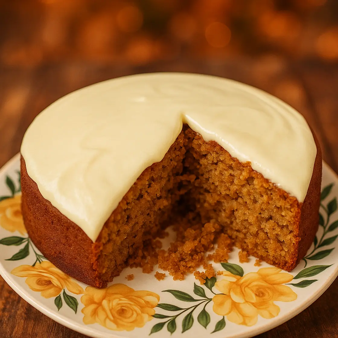 Torta de zanahoria y canela.
