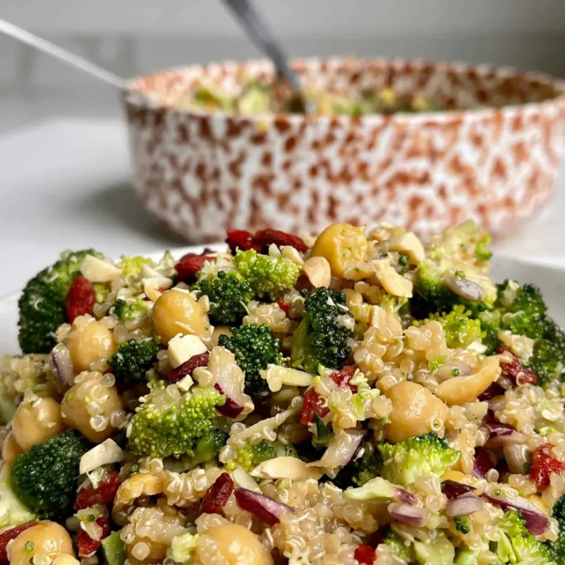 High Protein Chopped Broccoli Salad