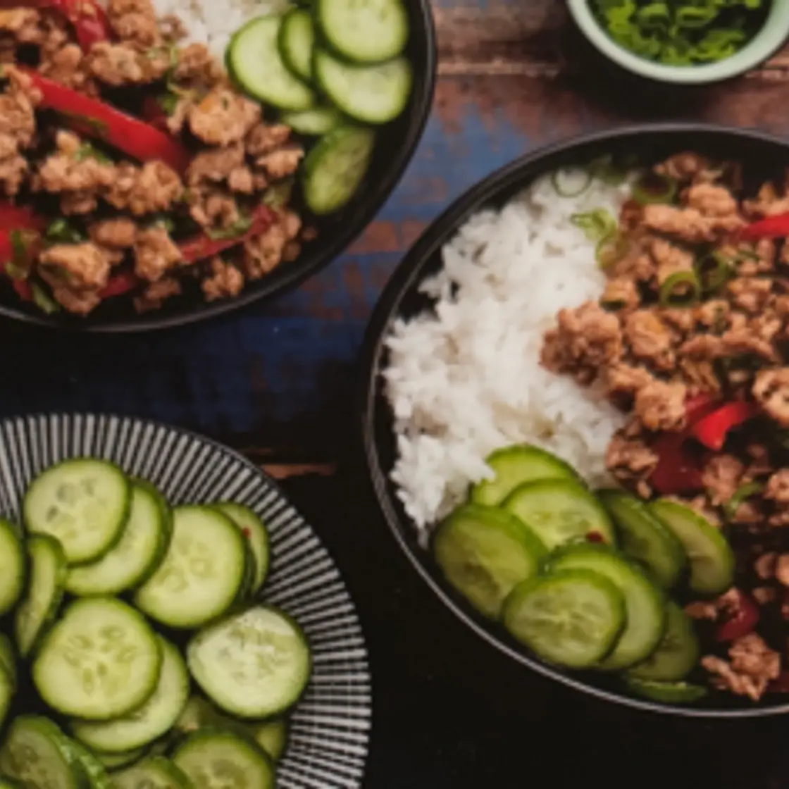 Ground Beef Bulgogi Bowls