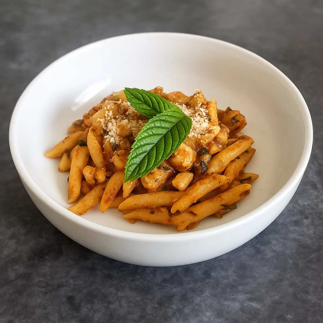 Healthy Mediterranean chicken pasta