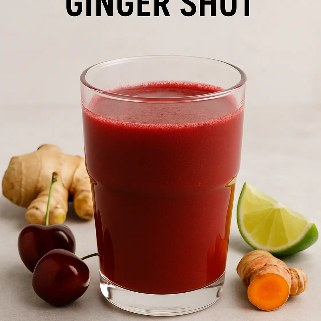Turmeric Ginger Cherry Shot