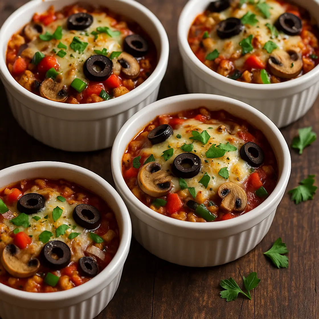 Crustless Pizza Bowls