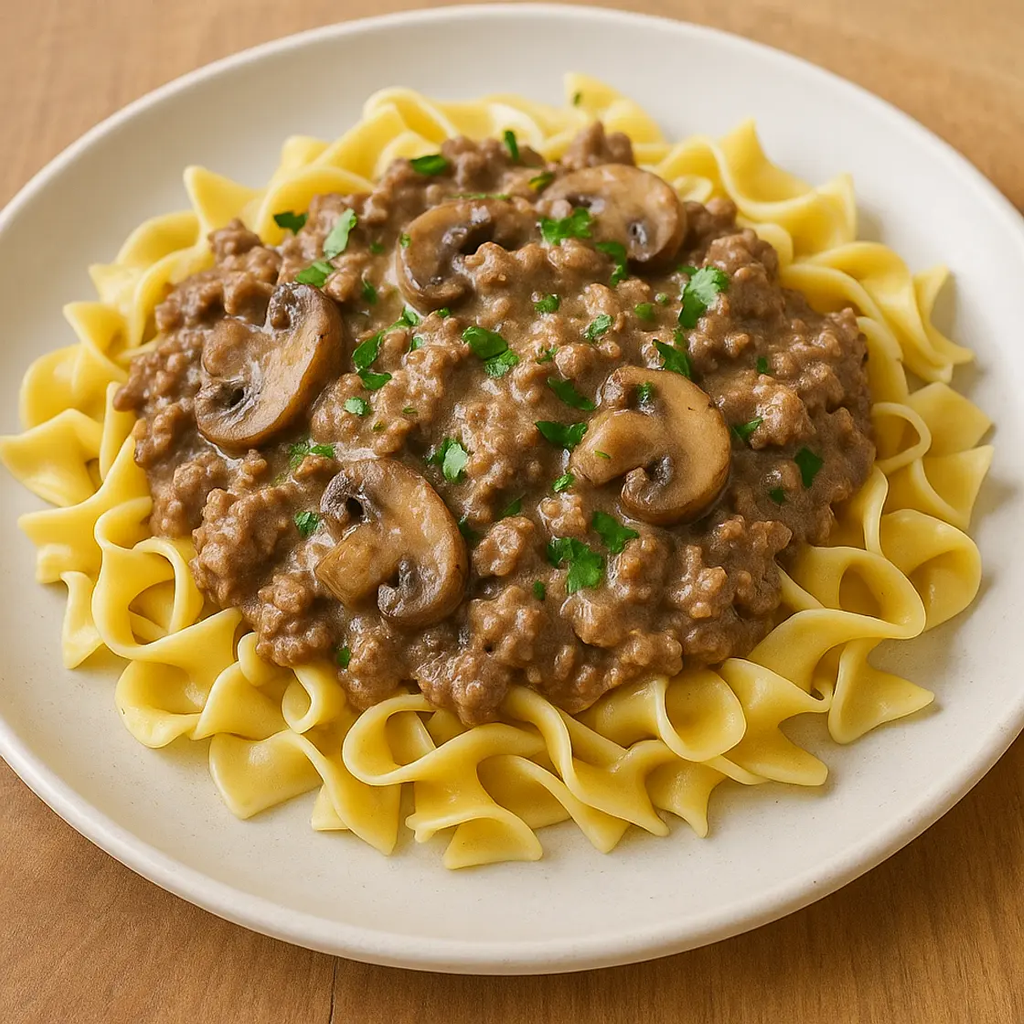 Ground Beef Stroganoff