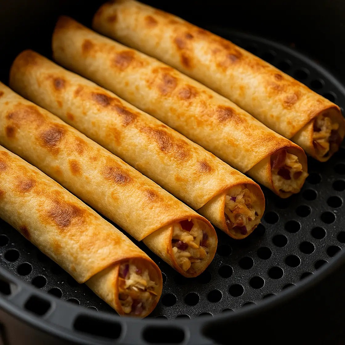 Protein Chicken Bacon Ranch Taquitos (Air Fryer Method) 🥓🐓