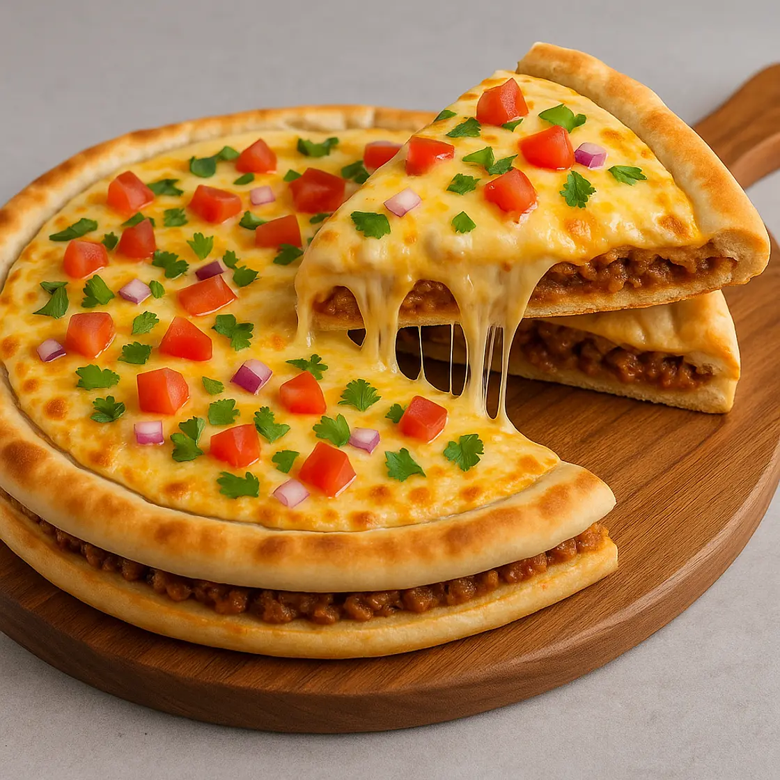 Quesadilla Tex-Mex Pizza Pie 🍕🌮🧀