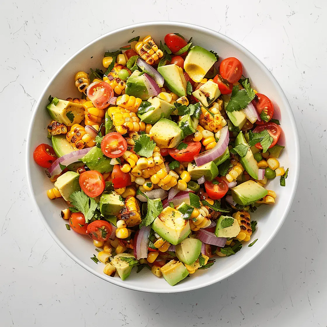 Grilled Corn and Avocado Salad