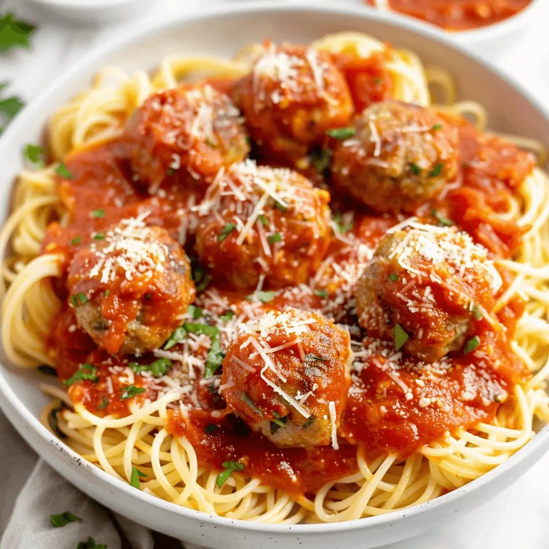 Angel Hair with Garlicky Red Sauce & Crispy Pan-Fried Meatballs