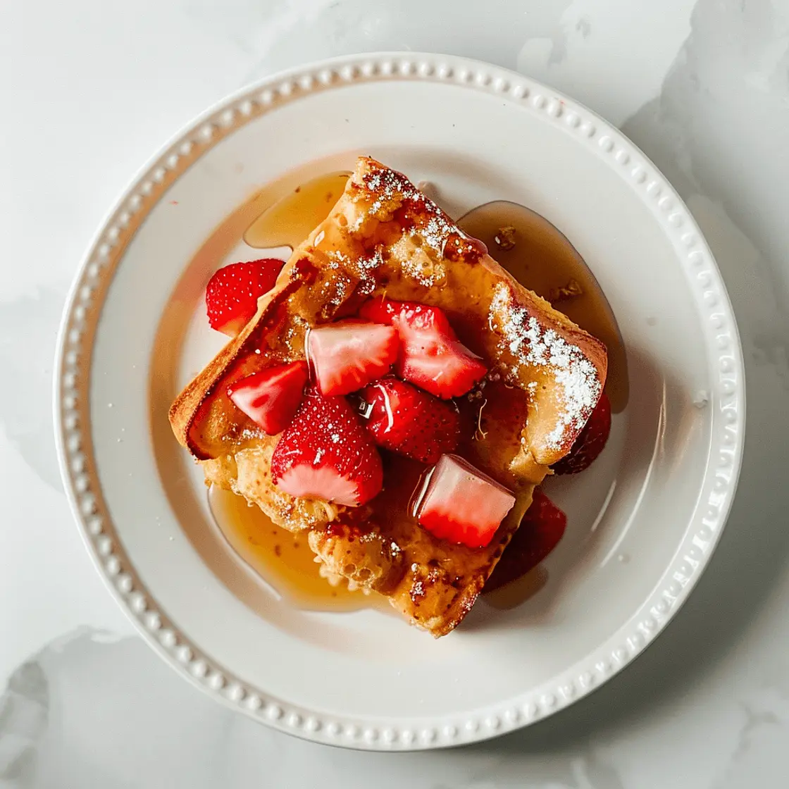 Sunrise Strawberry French Toast Casserole