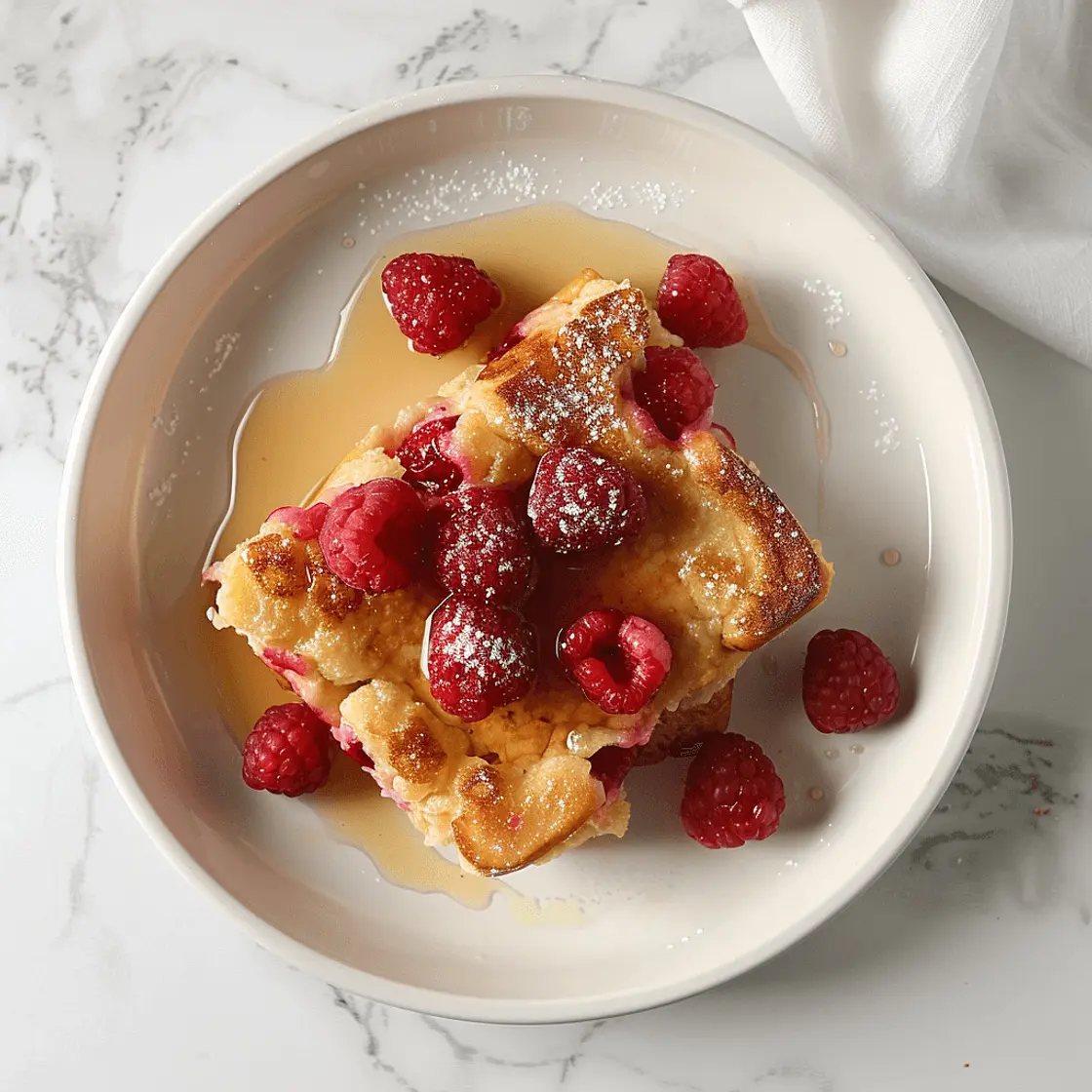Baked Raspberry French Toast Casserole