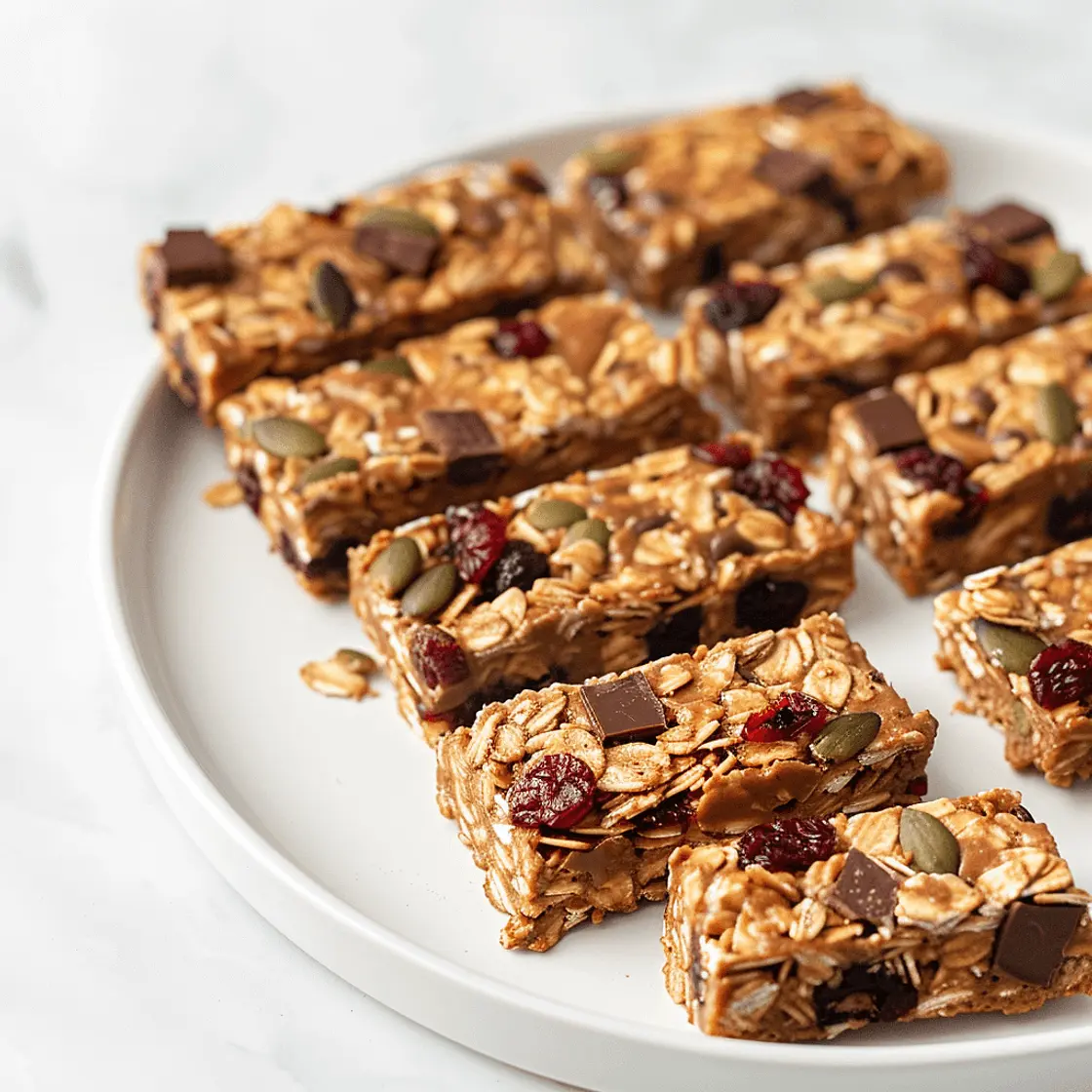 Peanut Butter Chocolate Chunk Granola Bars