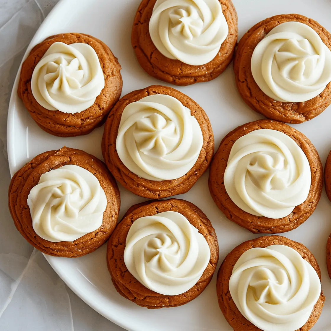 Pumpkin Spice Cookies with Cream Cheese Frosting