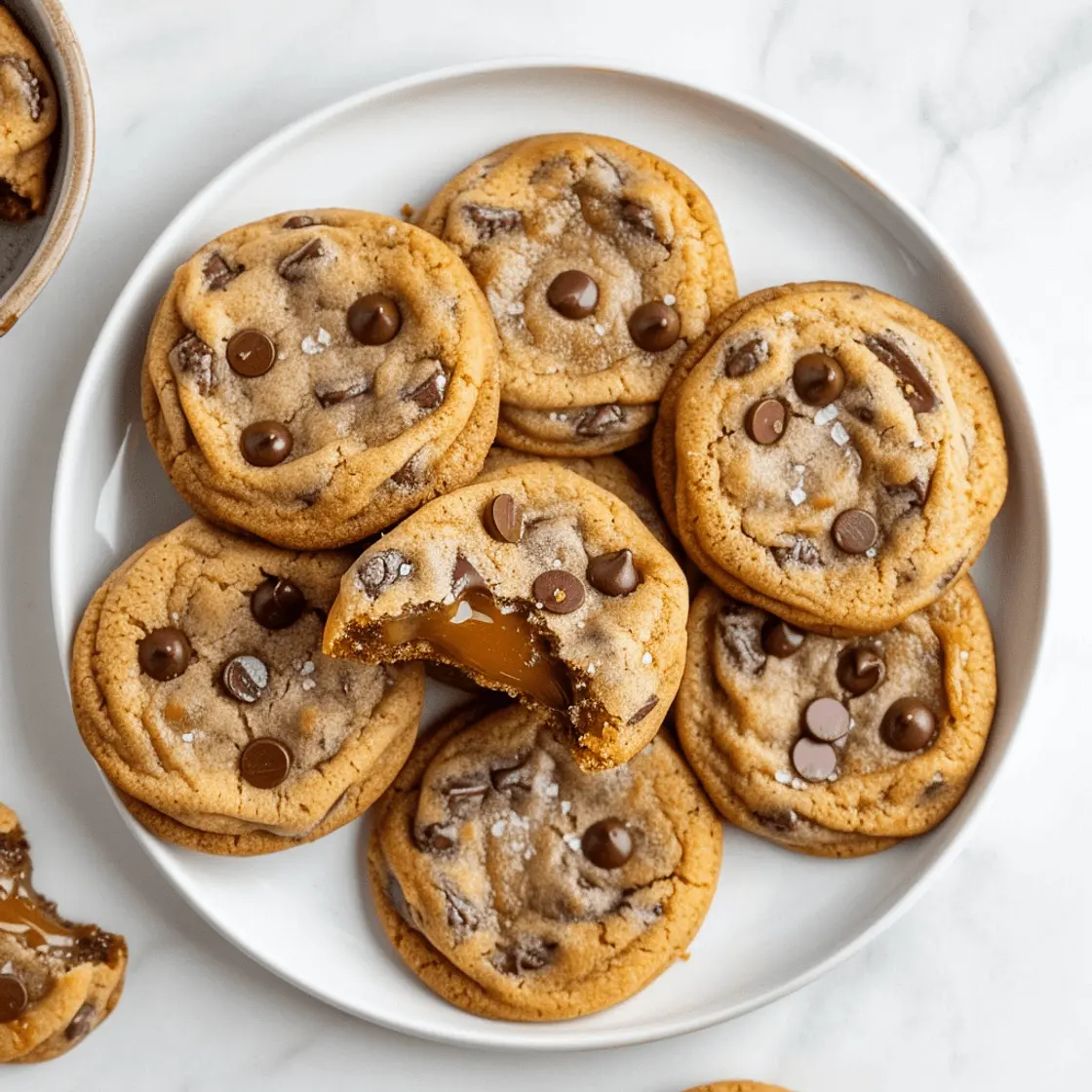 Caramel Surprise Chocolate Chip Cookies