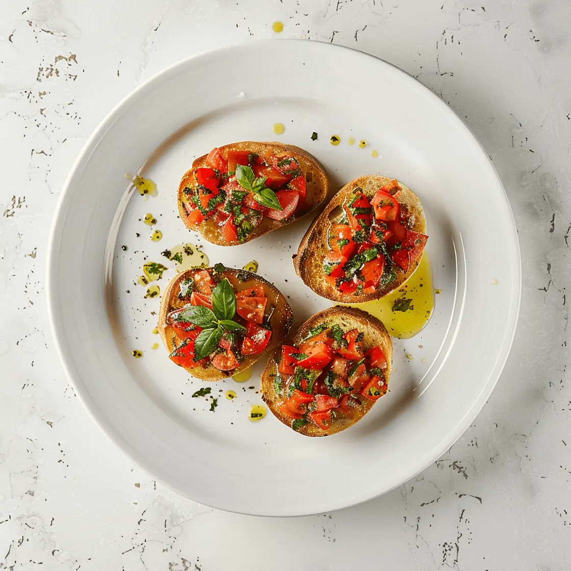 Bruschetta al Pomodoro e Basilico