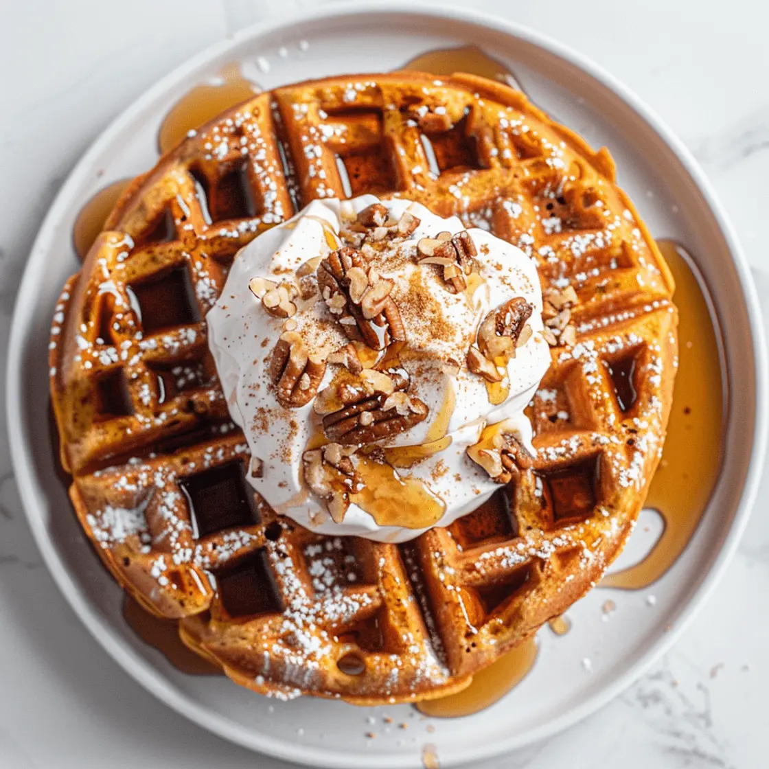 Spiced Sweet Potato Waffles