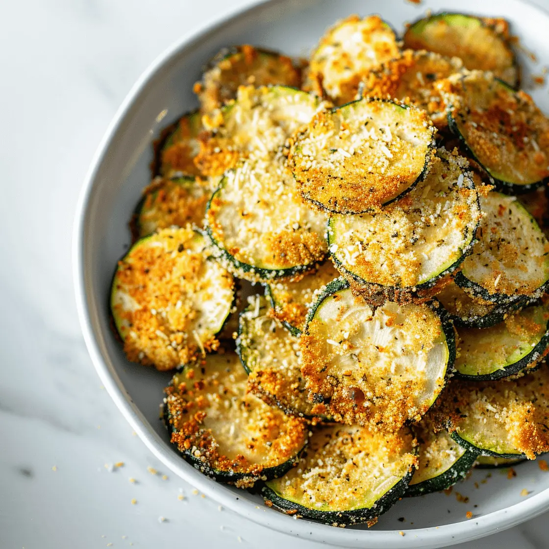 Crispy Baked Parmesan Zucchini Chips