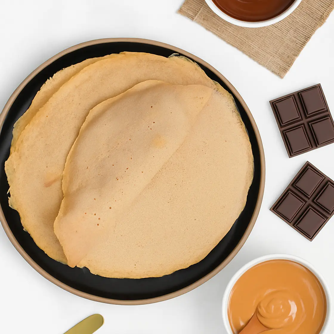 Chocolate and Peanut Butter Crepioca