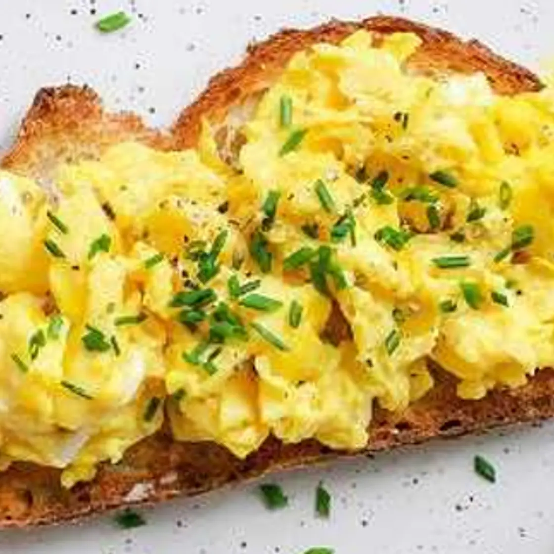 Scrambled Eggs with Toast