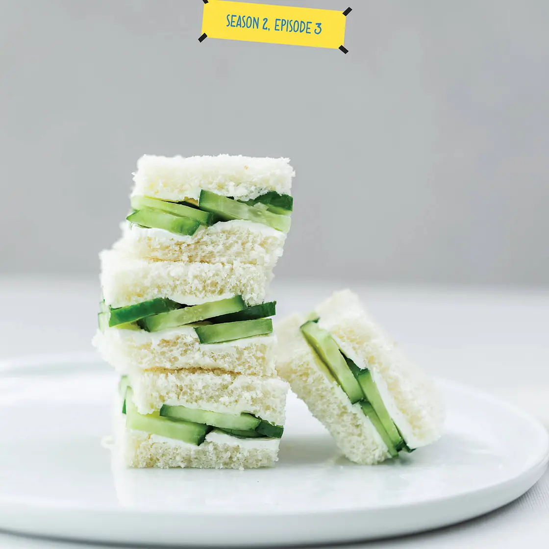 Cucumber Cream Cheese Finger Sandwiches