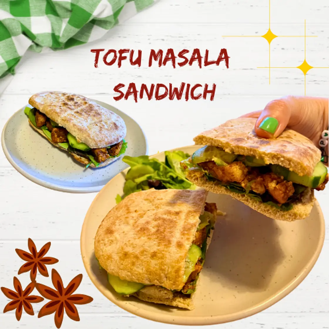 Tofu masala sandwich